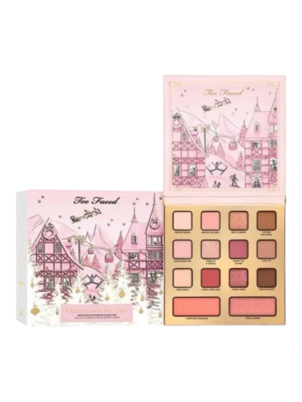 Too Faced Christmas in the Alps Limited Edition Face Eyeshadow Palette NWT
